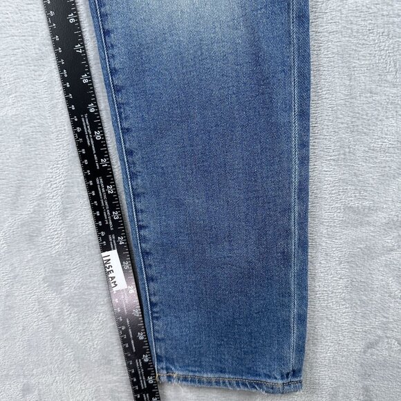 H&M Skinny Jeans Mens Size W33X32L Mid Rise Stone Wash Denim Stretch Blue - Picture 10 of 13